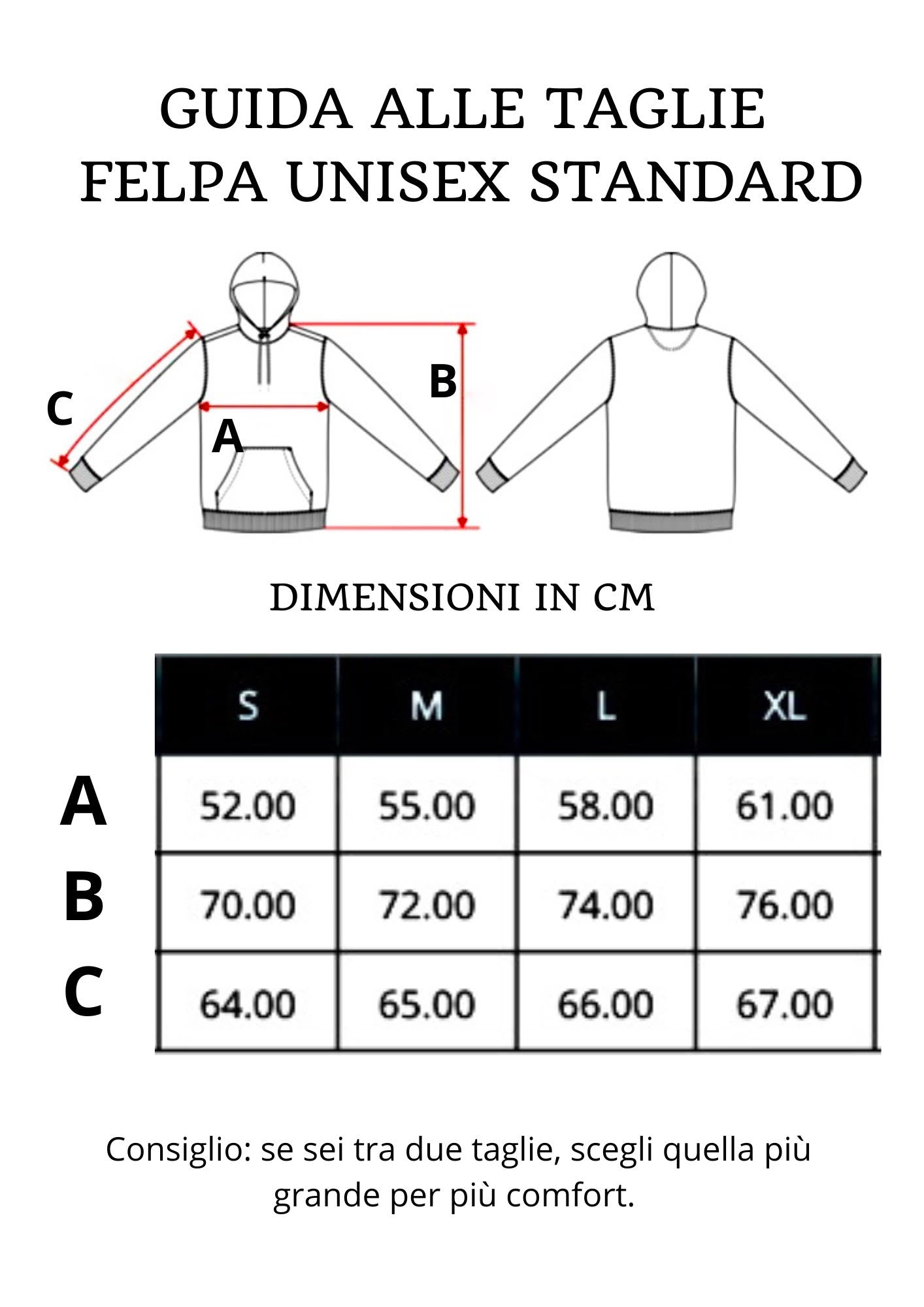 Felpa standard Vivila Sempre Unisex