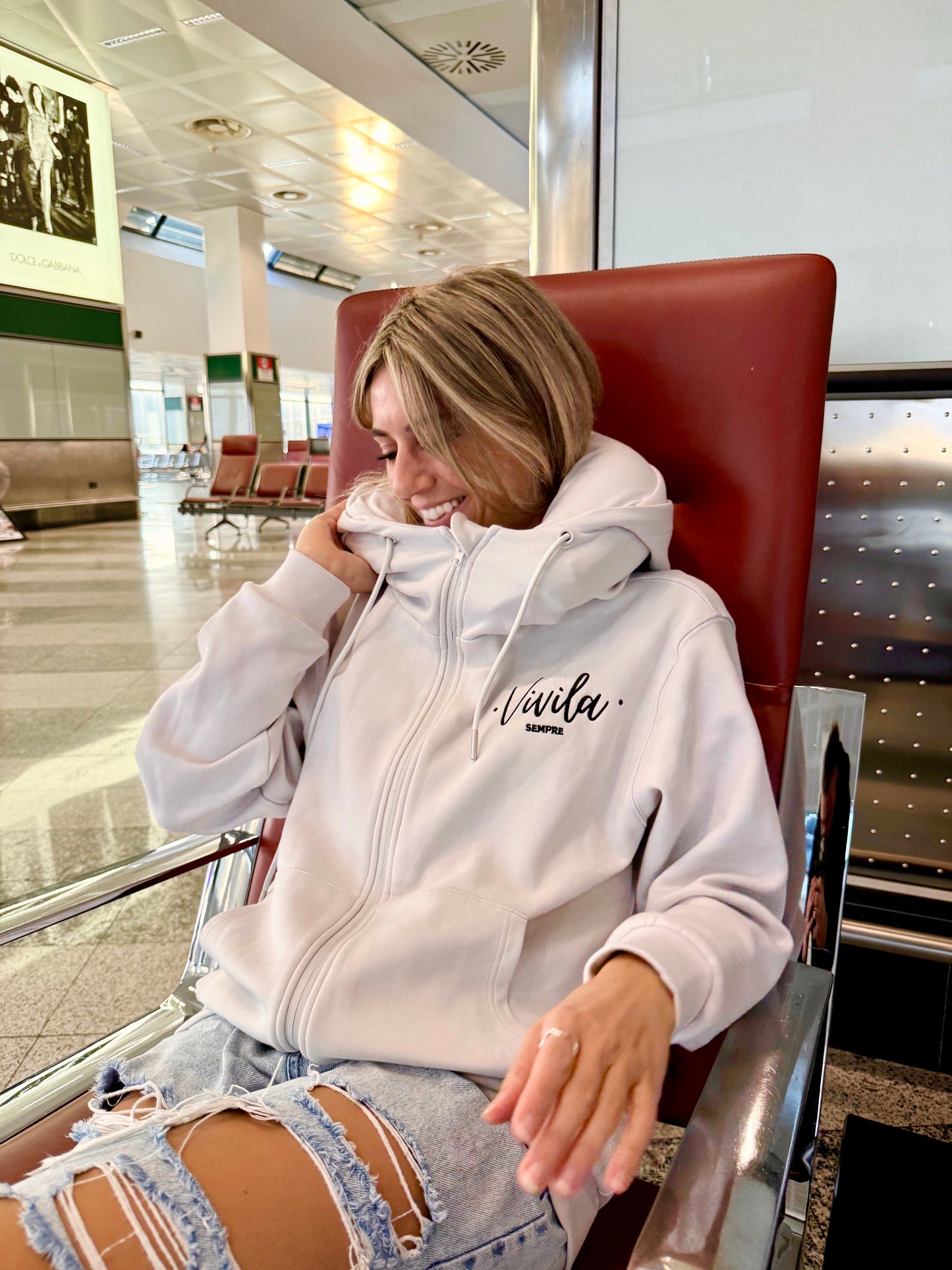 Felpa da VIAGGIO con cappuccio gonfiabile