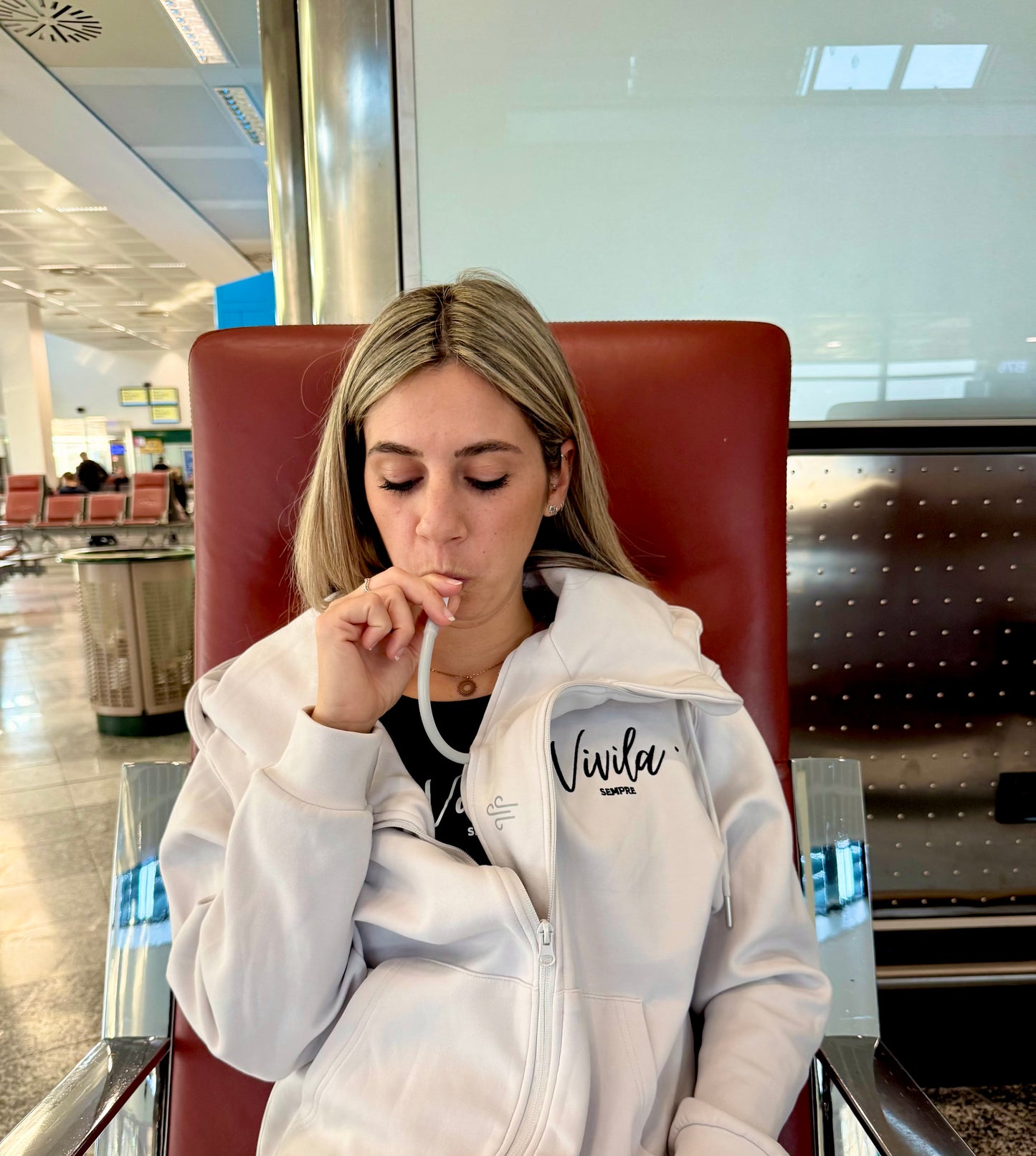 Felpa da VIAGGIO con cappuccio gonfiabile