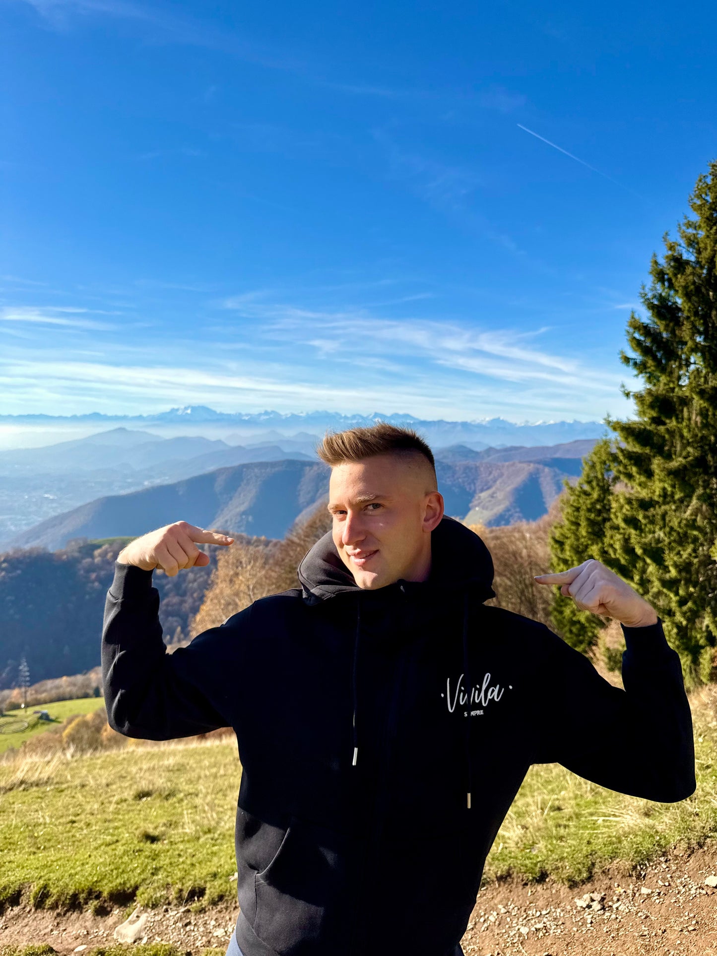 Felpa da VIAGGIO con cappuccio gonfiabile