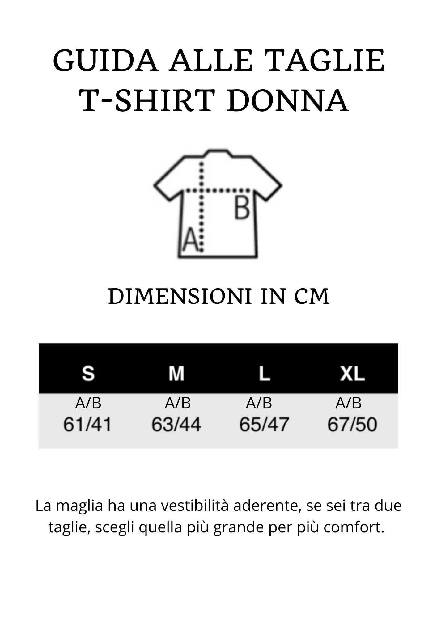 T-shirt donna a maniche corte nera e bianca